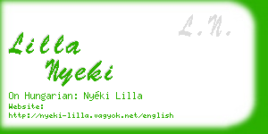 lilla nyeki business card